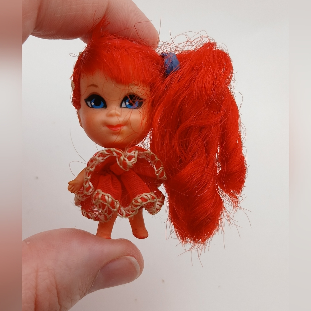 Vintage Mattel Mini Liddle Kiddle Rosebud Doll Collectible